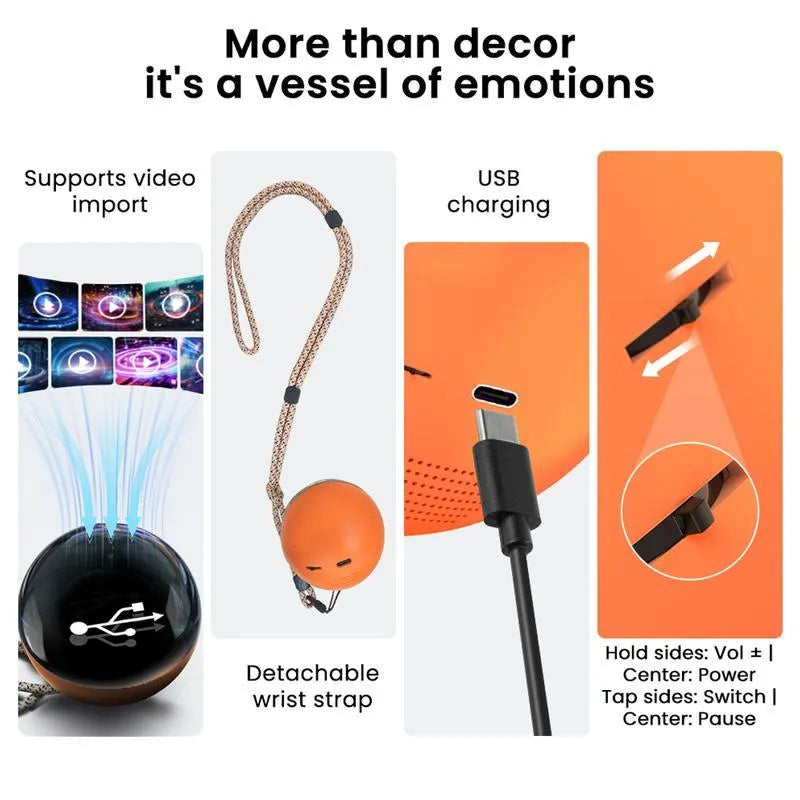 OrbofLove™ - Customisable Audio & Video Glass Ball