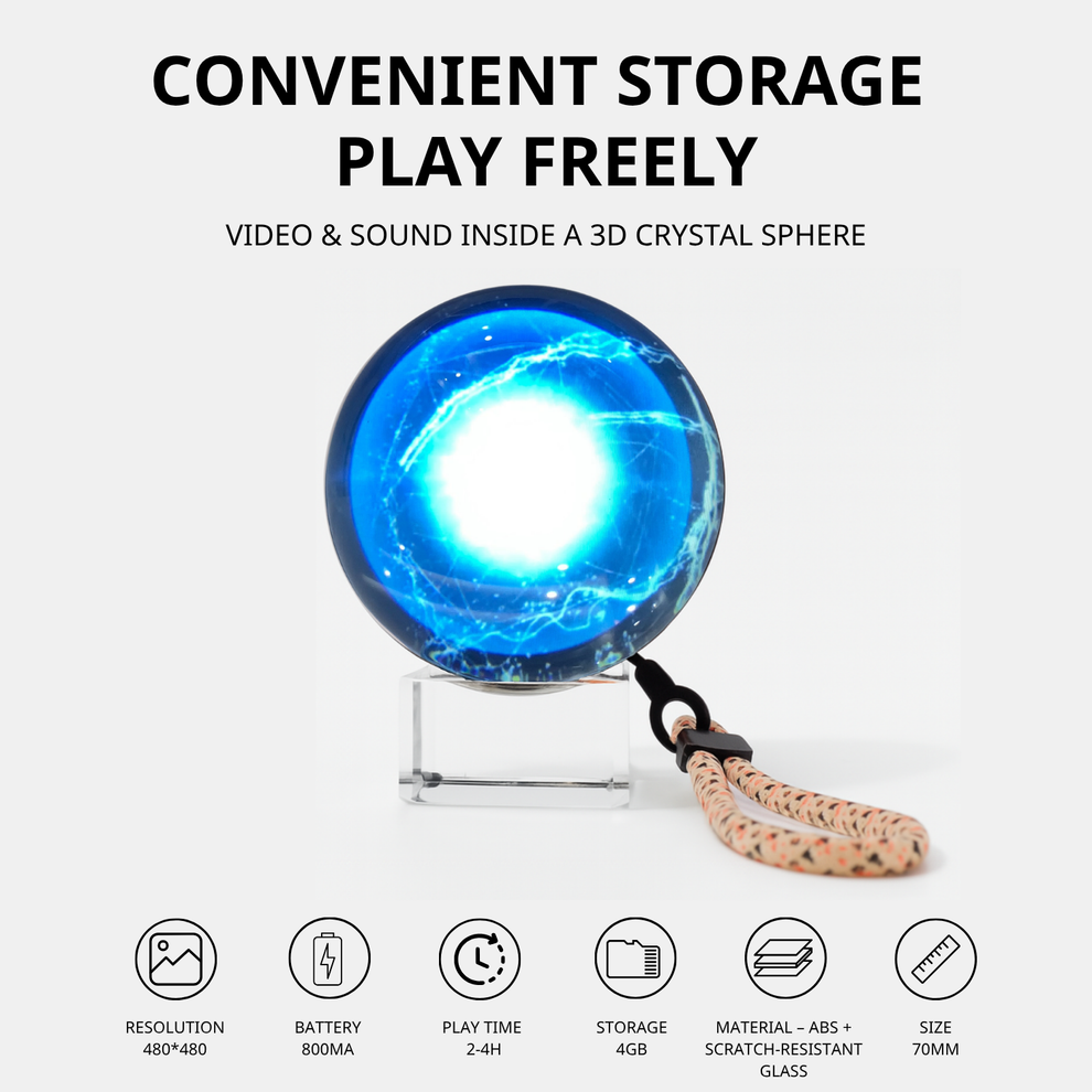 OrbofLove™ - Customisable Audio & Video Glass Ball
