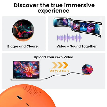 OrbofLove™ - Customisable Audio & Video Glass Ball